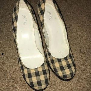 Plaid high heels